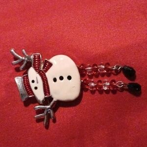 Snowman pin